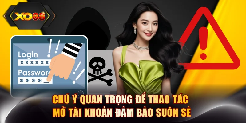 Chú ý quan trọng để thao tác mở tài khoản đảm bảo suôn sẻ