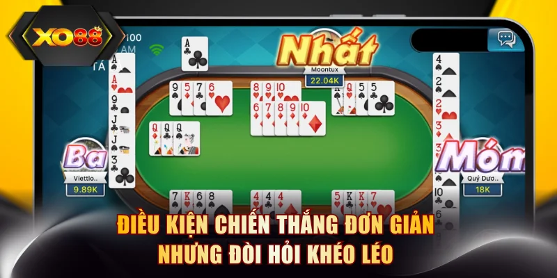 Điều kiện chiến thắng đơn giản nhưng đòi hỏi khéo léo