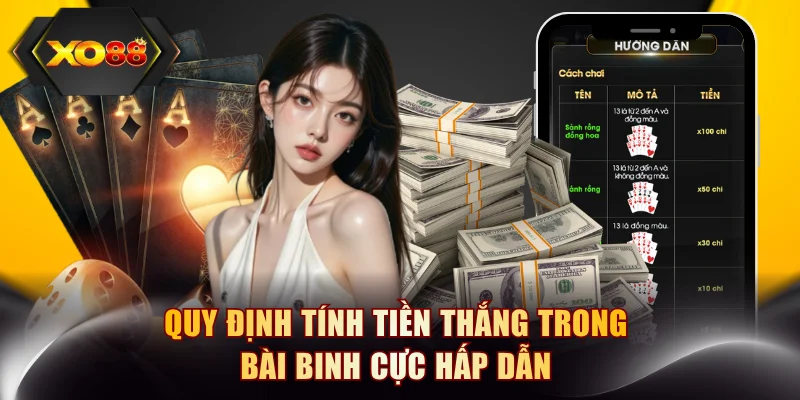 Quy định tính tiền thắng trong bài Binh cực hấp dẫn