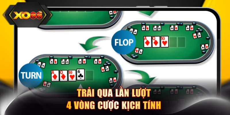 Trải qua lần lượt 4 vòng cược kịch tính